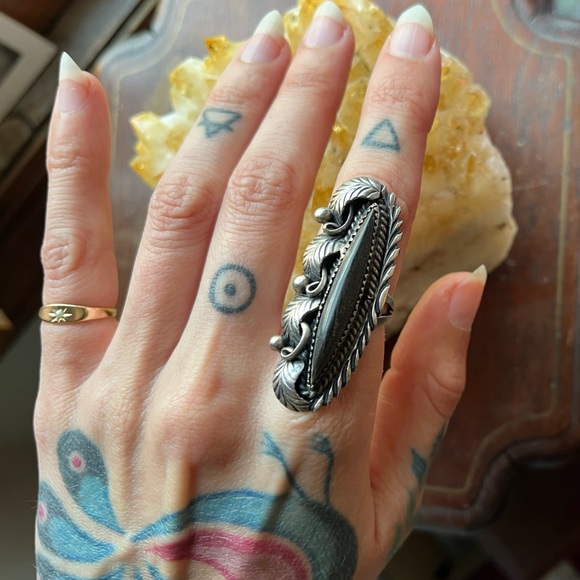 American Indian Sterling Ring - Picture 3 of 4